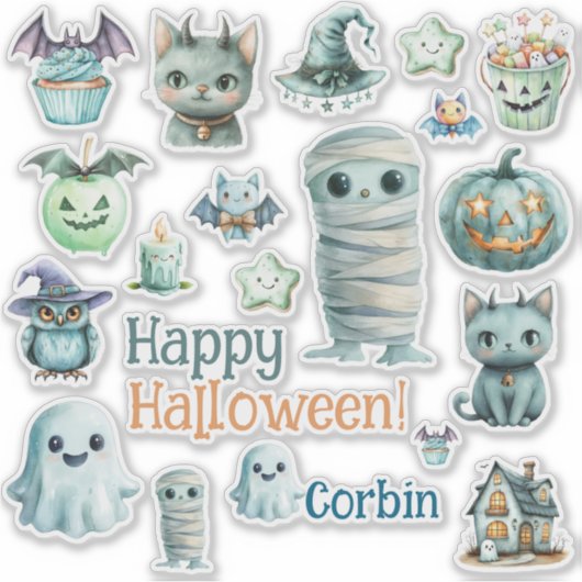 Halloween Customize Cut Vinyl Sticker (Devant)