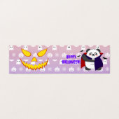 Halloween Cute Baby Panda Dracula Vampire (Outside Unfolded)