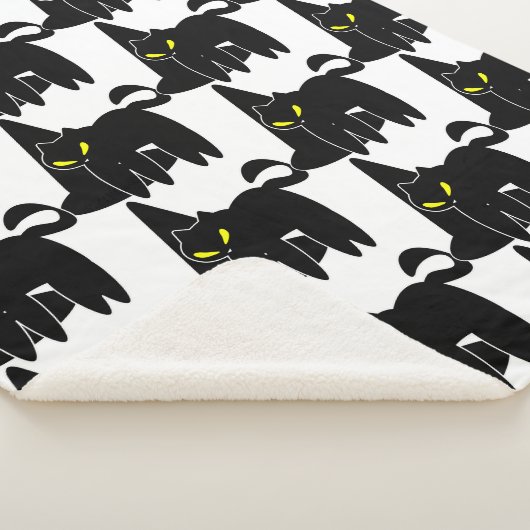 Halloween Cute Black Ghost en heks Pet Sherpa Deken (3/4)