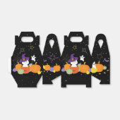 Halloween Cute Cat in Witch Pet Bedankdoosjes (Uitgevouwen)