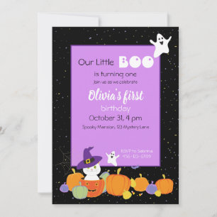 Halloween Cute Cat in Witch Pet Kaart