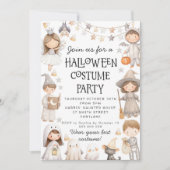 Halloween Cute Costume Party Invitation (Devant)