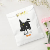 Halloween Cute Creepy Cat and Witch Pet Bedankzakje (Gezegeld)