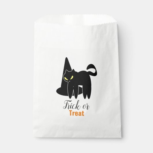 Halloween Cute Creepy Cat and Witch Pet Bedankzakje (Voorkant)