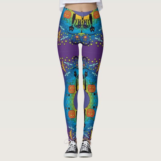 Halloween Cute et Leggings Éffrayants (Devant)