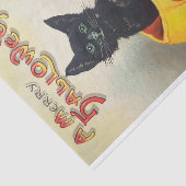  halloween Cute Friendly Black Cat Tissuepapier (Detail)