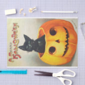  halloween Cute Friendly Black Cat Tissuepapier (Craft)