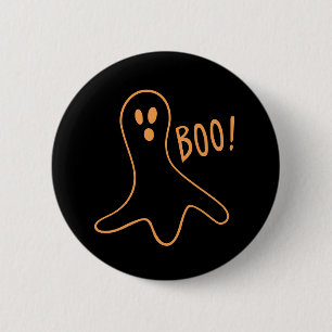 Halloween Cute Ghost Booo Ronde Button 5,7 Cm