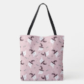 Halloween Cute Ghost Canvas tas (Achterkant)