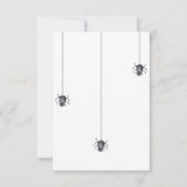 Halloween Cute Ghost merci baby shower (Dos)