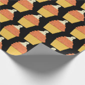 Halloween Cute Ghost op Cupcakes Cadeaupapier (Hoek)