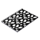 Halloween Cute Ghost Pattern Notitieboek (Linkerzijde)