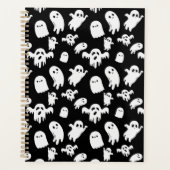Halloween Cute Ghost Pattern Planner (Voorkant)