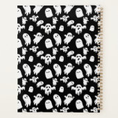 Halloween Cute Ghost Pattern Planner (Achterkant)