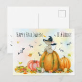 Halloween Cute Heks Muis Postkaart (Voorkant / Achterkant)