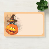 Halloween Cute Kat Witch en Pumpkin Friend Post-it® Notes (Kantoor)