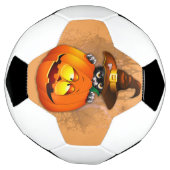 Halloween Cute Kat Witch en Pumpkin Friend Voetbal (Gedraaid)