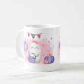 Halloween Cute Little Boo Pink Coffee Mug (Devant gauche)