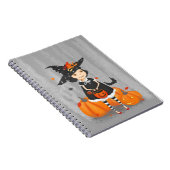 Halloween Cute Little Witch Notitieboek (Rechterzijde)