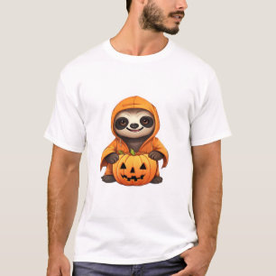 Halloween Cute Luiaard Klassiek T-shirt