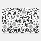 Halloween Cute Mixed Pattern Inpakpapier Vel (Voorkant 3)