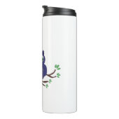 Halloween Cute Owl and a Pumpkin Thermosbeker (Geroteerd rechts)