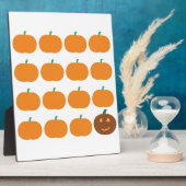 Halloween Cute Pumpkin Patch Fotoplaat (Zijkant)