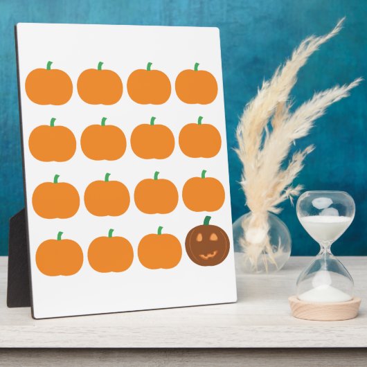 Halloween Cute Pumpkin Patch Fotoplaat (Zijkant)