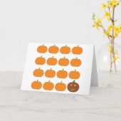 Halloween Cute Pumpkin Patch Kaart (Gele Bloem)