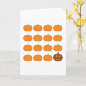 Halloween Cute Pumpkin Patch Kaart (Gele Bloem)