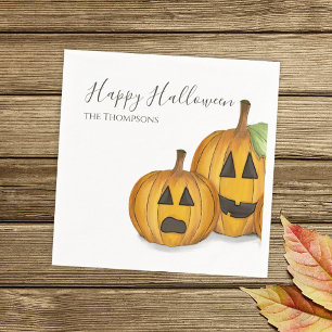 Halloween Cute Pumpkins Jack O'lantern Simple Servet