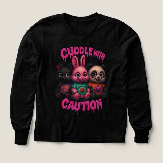 Halloween Cute Spooky Animal Plushies Sweater (Motif recto)