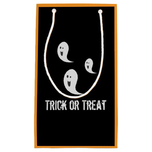 Halloween Cute Spooky Trick or treat Ghosts Klein Cadeauzakje (Voorkant)