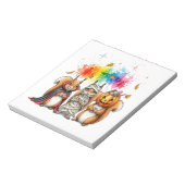 Halloween Cute Squirrels Costume Notitieblok (Gedraaid)