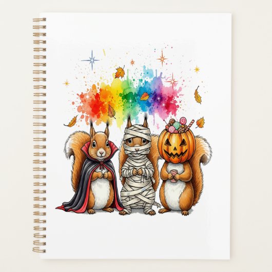 Halloween Cute Squirrels Costume Planner (Voorkant)