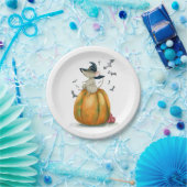 Halloween Cute Witch Mouse Papieren Bordje (Feest)