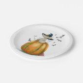 Halloween Cute Witch Mouse Papieren Bordje (Gekanteld)