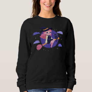 Halloween Cute Witch Occult Esoteric Mystic Magic Trui