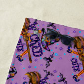 Halloween Cute Wyed Witch Strandlaken (In situ)