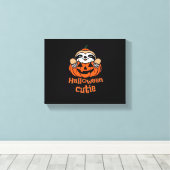 Halloween cutie luiaard Essential T-Shirt Canvas Afdruk (Insitu (Houten vloer))