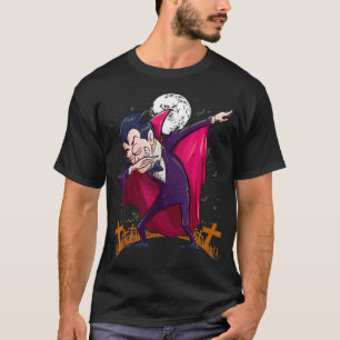 Halloween Dabbing Dracula Dab Vampire Funny Easy C T-shirt