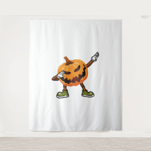 Halloween Dabbing Jack O Lantern Pumpkin Halloween Wandkleed