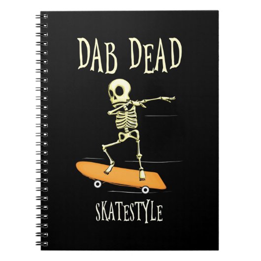 Halloween Dabbing Skatestyle Notitieboek (Voorkant)