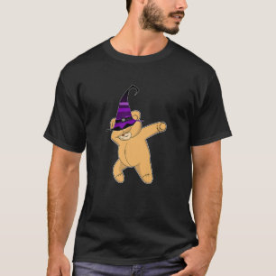 Halloween Dabbing Teddy Bear Heks Pet Kostuum GIF T-shirt