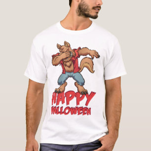 Halloween Dabbing Weerwolf Halloween Kostuum T-shirt