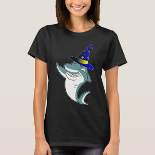 Halloween Dabbing Wizard Shark Magic Witch Pet Cos T-shirt