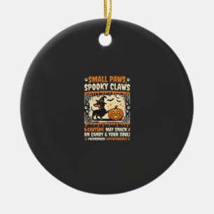 Halloween Dachshund Griezeld Waarschuwing Keramisch Ornament