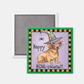 Halloween Dachshund Magneet (Voorkant / Achterkant)