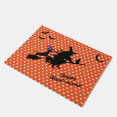 Halloween Dachshund Silhouette Doormat Deurmat (Schuin)