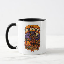 Halloween Dachshund Trick or Treat Mok